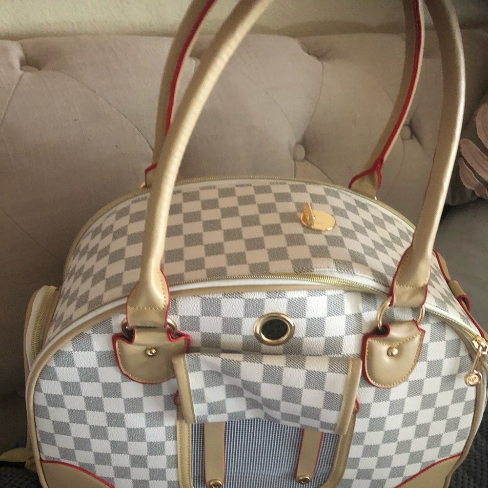 Dog carrier handbag/ purse